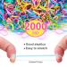 2000 PCS Mini Rubber Bands for Hair with Colorful Elastics - Kids & Baby Hair Ties Set with Topsy Tail Tools | YLYL Multicolor - Buy Online on GoSupps.com