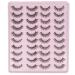 ALPHONSE 3D Natural Short Wispy False Lashes - 20 Pairs Faux Mink Eyelash Pack, 15MM Fluffy Wispies, 4 Styles - Buy Online on GoSupps.com