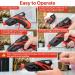 Cordless Calaytaly Rechargeable Hot Melt Glue Gun with 30PCS Glue Sticks - Fast Preheating & Automatic Power-Off System - Ideal for Quick Repairs, DIY Projects, and Xmas Decor - Xmas Red - Buy Online on GoSupps.com