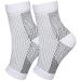 Functionalsocks - Functional Socks for Neuropathy Toeless Compression Foot Neuropathy Socks Soothe socks for Neuropathy Ankle Compression Sleeve Ankle Brace Compression Support (White Large/X-Large)