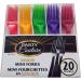 Mini Fork for Desserts Cakes - 20 Colorful Rainbow Disposable Fork - Pink - Purple - Green - Red - Yellow - Ideal for Parties Weddings and Food Tasting Samples - Appetizer Fork Fruit Cheese - Buy Online on GoSupps.com