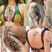 Yezunir 66 Sheets 3D Temporary Tattoos for Women - Owl, Tiger, Flower, Skull, Snake & More | Long Lasting Fake Tattoos for Arm, Sleeve, Thigh - Realistic and Stylish Designs - Buy Online on GoSupps.com