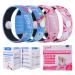 LYJEE 2 Pairs Sea Sickness Wristbands for Kids Cruise Travel Essentials Motion Sickness Bracelets Kids Wristbands for Anti Nausea Sea Travel Car Sickness Relief Acupressure Treatment Carton Blue & Pink -Medium 2 Pair (Pack of 1)