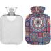Buy Naanle Ethnic Mandala Hot Water Bottle - 2L Large Transparent Heat & Cold Therapy for Pain Relief - Ideal for Bed Hands & Feet Warmers - Buy Online on GoSupps.com