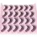 Goddvenus False Eyelashes D Curl Russian Strip Lashes Pack 3D Natural Cat Eye Lashes Wispy Fake Eyelashes Premium False Lashes Thin Cotton Band Fake Lashes 12 Pairs D curl wispy - Buy Online on GoSupps.com