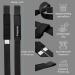 Pullup & DIP Tensile Aids - Padded Weight Lifting Loops & Wrist Straps for Strength Training | Black (1 Pair) - Optimize Bodybuilding & Cross Lifting - Buy Online on GoSupps.com