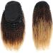 Ponytail Extensions 10-20" Drawstring Ponytail Extensions Kinky Curly Ponytail Hairpiece Ombre Human Hair Ponytail Clip In Afro Curly Remy Hair Pony Tail for Women for Women (Size : 18inches) - Buy Online on GoSupps.com