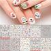 Christmas Nail Stickers 10 Sheets Self-Adhesive Nail Decal for Kids Cartoon Nail Art Decoration Design Supplies
