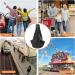 Coolzon Double-sided Hands-free Dog Sling Carrier for Small & Medium Dogs - Adjustable Shoulder Strap - Ideal for Walking, Travel, and Outdoor Activities - Black - Buy Online on GoSupps.com