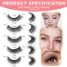SAOTAENG Reusable Self Adhesive Natural Look Eyelashes - No Eyeliner or Glue Needed - Easy to Apply - 5 Pairs - Buy Online on GoSupps.com