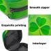 Menstruation Pad Bag with Zipper - Women's Napkin Bag & Tampon Collecting Tote for Girls | St. Patrick's Day Clover Design - Buy Online on GoSupps.com