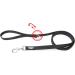 IDC Color & Gray Rubberized Leash - 14mm x 1.8m with Loop | Durable Black-Gray Design - International Shipping Available - Buy Online on GoSupps.com
