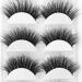 3D Mink Lashes - Dramatic Cat-Eyes Look, Natural Fluffy Volume, Long Wispy - 100% Real Siberian Mink Fur - Cruelty-Free - Reusable & Handmade - 5 Pairs (A11) - Buy Online on GoSupps.com