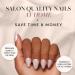 Glamnetic Press On Nails - Hailey | Glossy Semi-Transparent Short Almond Nails Reusable | 15 Sizes - 30 Nail Kit with Glue - Buy Online on GoSupps.com