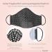 Buy Tanzmuster Washable Cotton Masks for Kids & Adults - 2-Ply Black & White Dotted - Nose Clip & Filter Pocket - OEKO-TEX Standard 100 | International Shipping Available - Buy Online on GoSupps.com