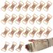 CHGCRAFT 120Pcs Elastic Bandage Clips Aluminum Bandage Wrap Clips Stretch Metal Clips Replaceable Wrap Fastener Clips for Elastic Bandage Crepe Bandages Secure Fastener Bandage Light Brown