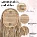 Brikabia 26 Blonde Ponytail Extension - Ash Blonde Synthetic Clip-In Braid for Women | Beachy Style Highlights - Buy Online on GoSupps.com