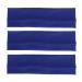 MapofBeauty Yoga Headbands - 3 Pack Stretchy Cotton Hair Wraps for Running & Gym - Blue - Buy Online on GoSupps.com