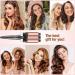 BESTOPE PRO Waver Curling Iron - 3 Barrel Hair Crimper Iron Set Fast Heating 5 in 1 Curling Wand Ideal for All Hair Types Includes Clips & Storage Bag - Rose Gold - Buy Online on GoSupps.com