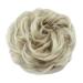 Premium Ash Blonde to White Blonde Synthetic Hair Extensions - Tess Hair Part with Rubber Band (55g) for Large Buns - Perfect Hair Tie for Women & Girls - Buy Online on GoSupps.com