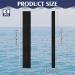 Boat Dock Line Chafe Guards - Set of 4, 24 Inch Removable & Secure Black Rope Chafe Guards - Buy Online on GoSupps.com