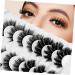 minkissy 7 Pairs Eyelashes Fake Eyelash Manga Lashes Cluster Natural Look Wispy Fake Eye Lashes Realistic Lashes Bulk Clear Lash Band Fake Lashes False Lashes Fiber 3d Accessories Fluffy