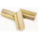 Nail brush 3x pcs. made of wood and natural bristles cleaning hands and fingernails.