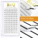3D-0.10C 15mm Pre Made Fan Eyelash Extensions | B&Q LASH Russian Volume Lashes 3D 5D 7D | Short Stem Premade Fans 0.07 0.1 - Buy Online on GoSupps.com