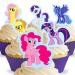 12 x Pre-cut and Edible My Little Pony Cake Toppers (Cake Toppers Printed Wafers Wafer Toppers)