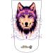 Heal with Appeal Amputee stump sock Wolf Head V1 3Ply stump sock