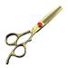 Golden Professional Hairdressing Scissors 6 Inch 7 Inch Hairdressing Scissors Set 6-inch Thin Scissors-a