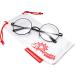 Buy grinderPUNCH Non-Prescription Round Frame Glasses - Clear Lenses Small Black | International Shipping Available - Buy Online on GoSupps.com