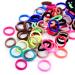 Seamless Cotton Hair Ties - 96pcs | Elastic Hair Bands for Women & Girls | No Crease Ponytail Holders in 15 Colors - 8mm Thick - Buy Online on GoSupps.com