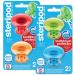 Steripod Clip-On Toothbrush Protector, Blue, Green, Red, Orange, 4 Count Blue, Green, Red, and Orange