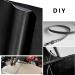 Yotache PU Fabric Leather 2 Yards 54 x 72 - 1.25mm Thick Faux Leather Material for Upholstery Crafts & DIY - Black - Buy Online on GoSupps.com