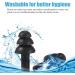 Zlongron Noise Cancelling Ear Plugs for Sleeping Work & Swimming - Reusable Silicone Ear Plugs for Adults & Kids (Pack of 10 - Buy Online on GoSupps.com