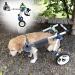 Dog Wheelchair Dog Wheelchair for Back Legs Aluminum Alloy Pet Wheelchair Lightweight Walk Tool Large/Medium Dog Cart Aids Wheelchair Portable XS LW