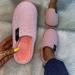 Men's Fuzzy Plush Slip-Proof Slippers - Elegant Closed Home Shoes for Guests | Fulidngzg - Buy Online on GoSupps.com