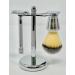 G.B.S Premium Shaving Kit Long Handle Safety Razor Shaving Brush Chrome Bowl & Blades | International Shipping Available - Buy Online on GoSupps.com