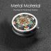 Colorful Floral Patterns Portable Metal Pill Box | Round Mini 3-Compartment | Ideal for Travel & Small Pills - Buy Online on GoSupps.com