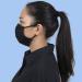 Gildan Adult Black Cotton Face Mask (24 Pack) | Reusable 3-Layer with Ear Loop | 6.5 x 7 Size | Breathable & Comfortable - Buy Online on GoSupps.com