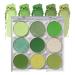 Green Glitter Eyeshadow Palette 9 Colors Matte Waterproof Eyeshadow Makeup Pallete Blendabale Long Lasting Highly Pigmented Shimmer Eye Shadow Palette Green Christmas Party Halloween Daily Makeup