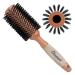 Bombshell Birch Wood Round Brush — Sustainable Boar Bristle Round Brush with Natural Birch Wood Handle, Round Hair Brush for Styling, Blow Out, and Curling (2.5 inch)