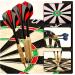 Tian ma Sisal Bristle Dartboard Set | 17.7x1.5 in | Staple-Free Bullseye | 12 Steel Tip Darts 18g | Mounting Kits Included - Buy Online on GoSupps.com