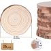 Lemonfilter Natural Wood Slices 16 Pcs 4.3-4.7 Inches - Craft Wood Kit for DIY Projects, Arts, Crafts, Wedding Decor - Unfinished Wooden Circles 11-12CM - Buy Online on GoSupps.com