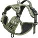 Heele Dog Crockery & Reflective Harness for Medium-Sized Dogs | No Pull Adjustable Army Green - Buy Online on GoSupps.com