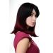 WIG ME UP H9705-2F118 Ladies Ombre Black & Aubergine Wig | Quality Shoulder Length Straight Wig with Curved Tips - Shop Internationally - Buy Online on GoSupps.com