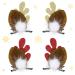 2 Pairs Christmas Hair Clip - Christmas Reindeer Antlers Headdress Cute Reindeer Antlers Ears Hairpins Christmas Party Hair Accessories for Girls Women