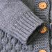 VICROAD Baby Hooded Knitted Romper | Unisex 18-24 Months | Grey Sweater Jumpsuit - Buy Online on GoSupps.com