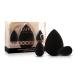 Luvia Beauty Blender Sponge Set - 3 make -up egg sponges in black - super soft blending sponge in 2 sizes for precise and large -scale blends of cosmetics